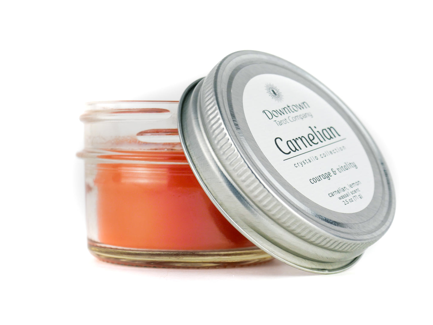 Crystal Candle - Carnelian